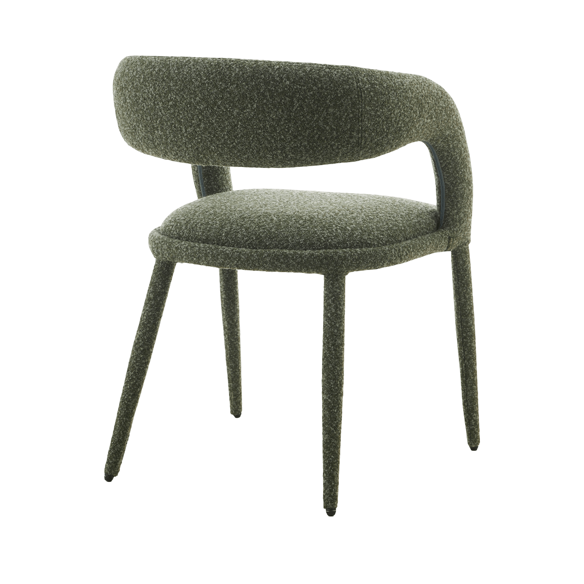 Sage | Modern Light Grey Pine Green Fabric Dining Chairs | Set Of 2 | Pine Green