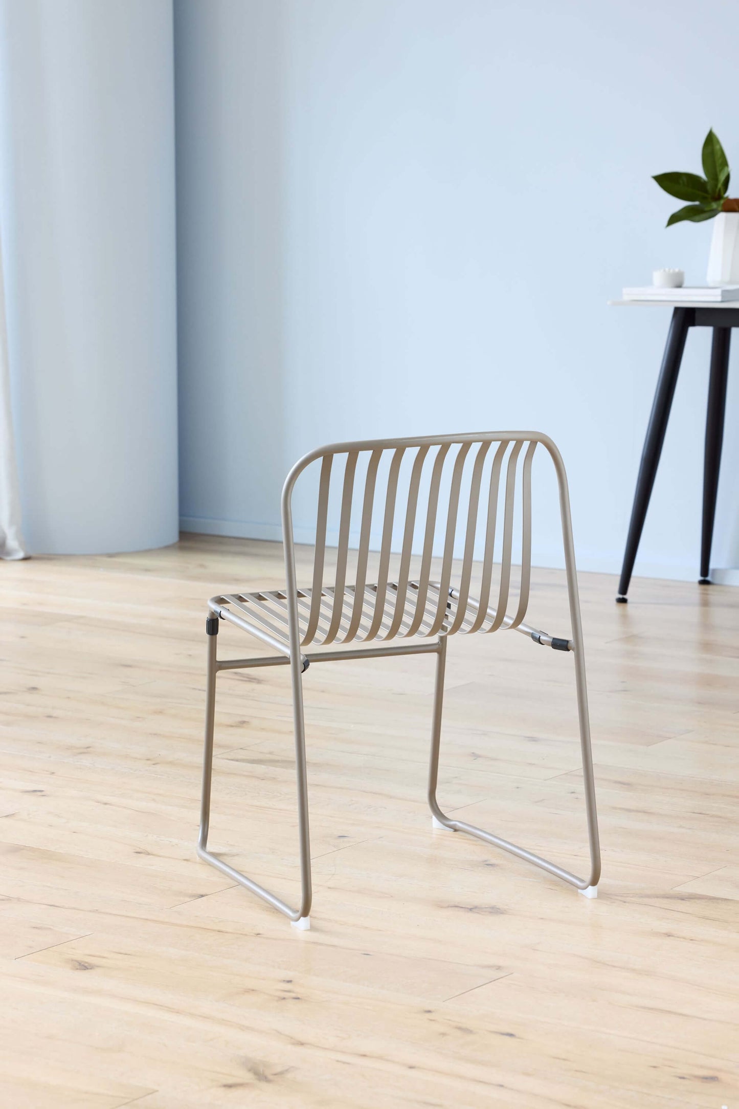 Santorini | Modern Metal Brown Outdoor Dining Chairs | Brown