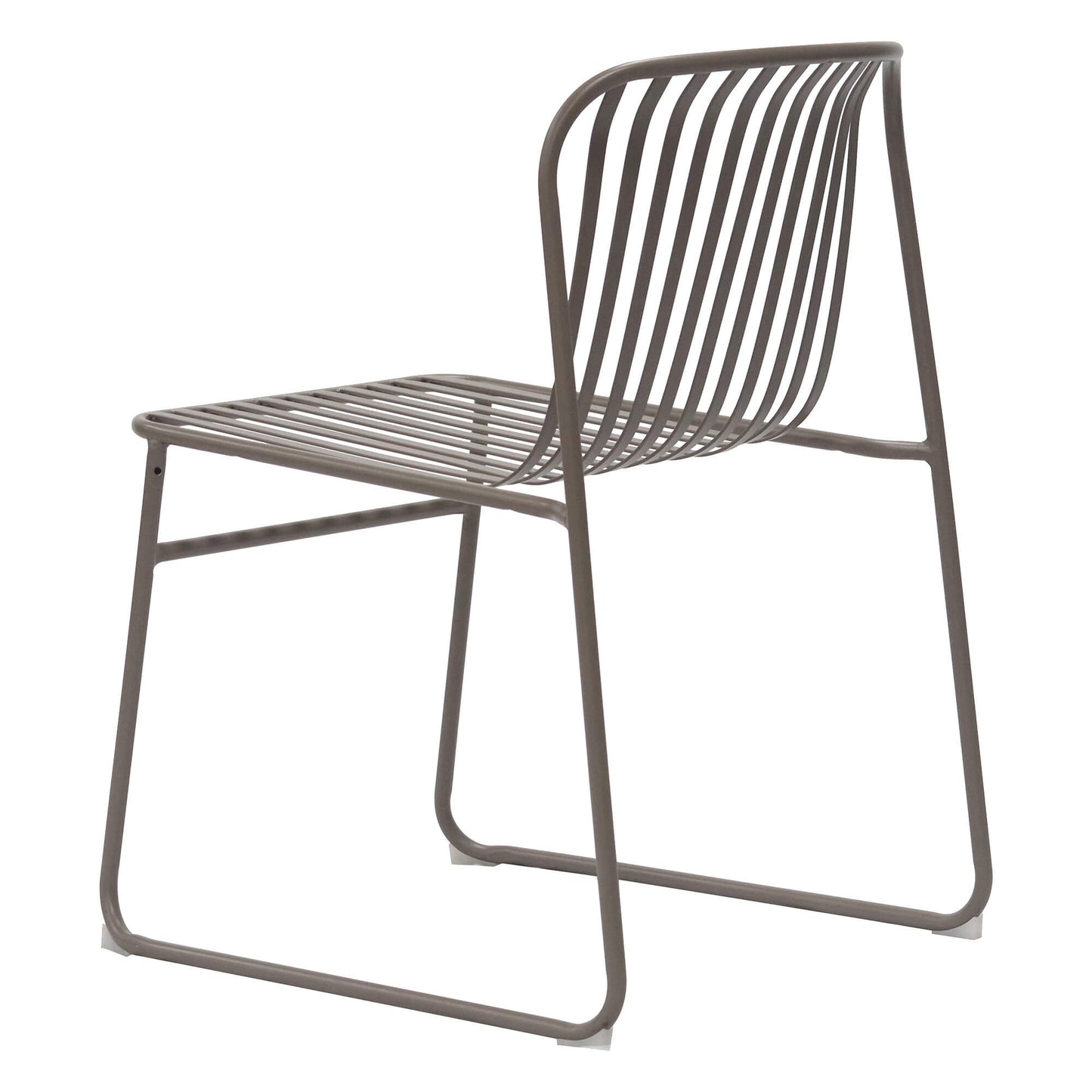 Santorini | Modern Metal Brown Outdoor Dining Chairs | Brown