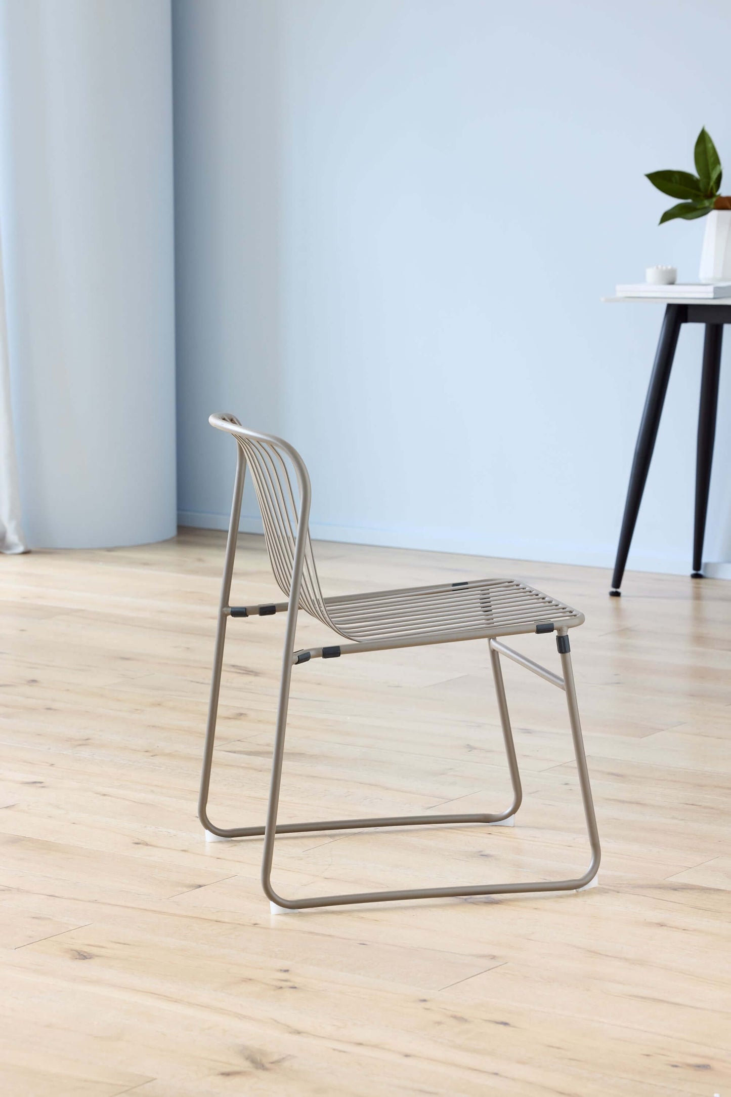 Santorini | Modern Metal Brown Outdoor Dining Chairs | Brown