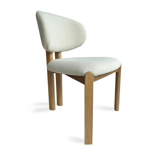 Simpson | Modern Coastal White Fabric Dining Chairs | Set Of 2 | White