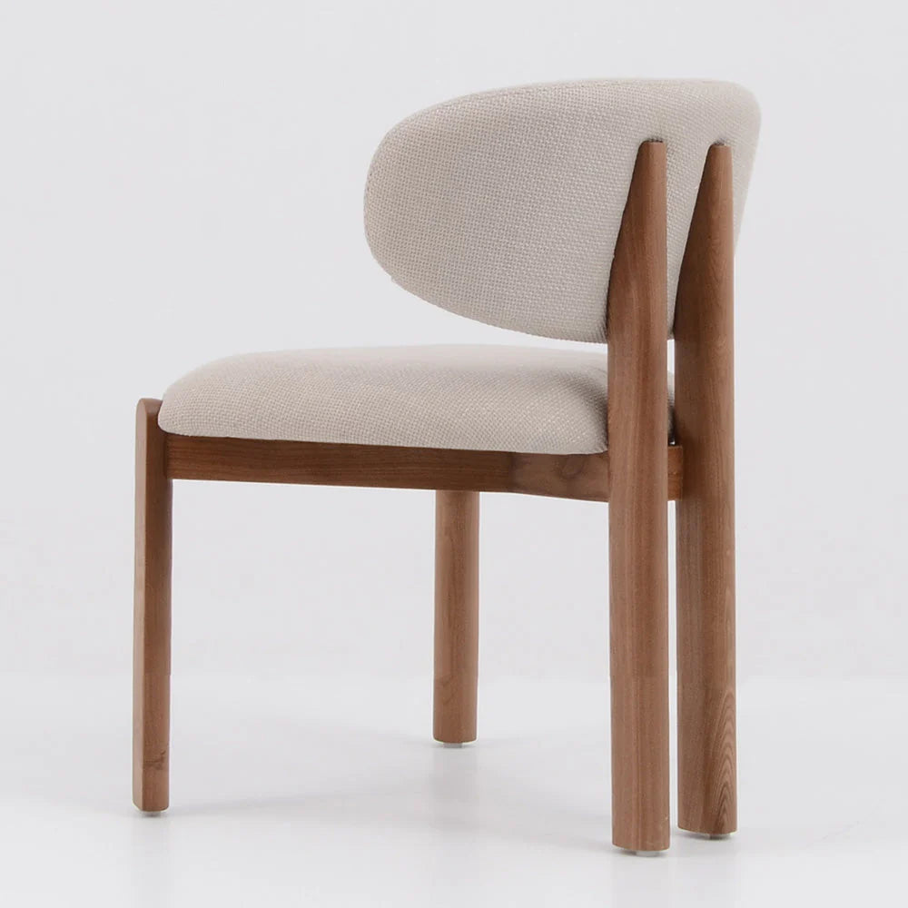 Simpson | Modern Coastal White Fabric Dining Chairs | Set Of 2 | White