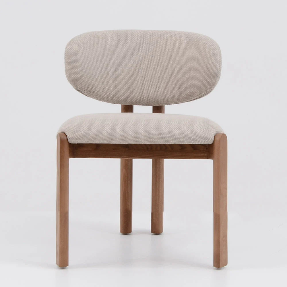 Simpson | Modern Coastal White Fabric Dining Chairs | Set Of 2 | White