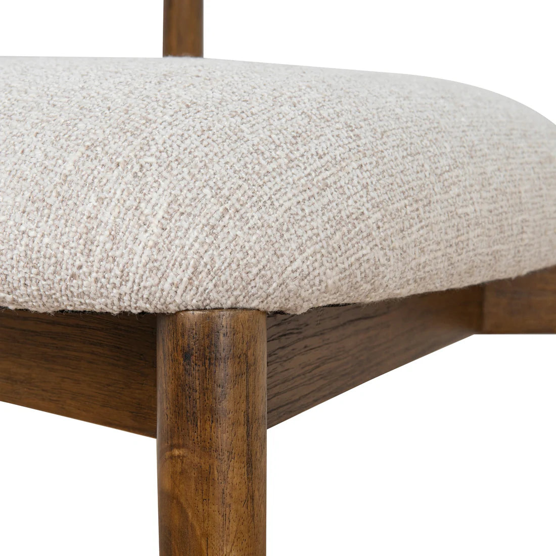 Southcote | Coastal Modern Fabric Wooden Dining Chair | Walnut