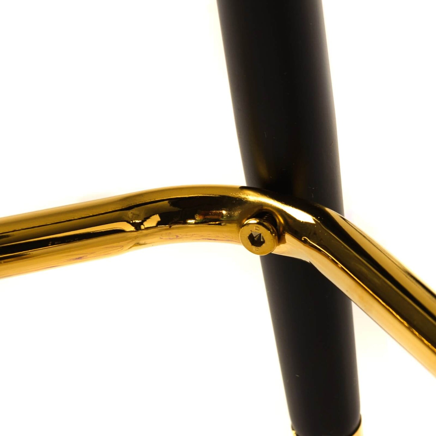 Taylor | Metal Modern Velvet Bar Stools | Set Of 2 | Black