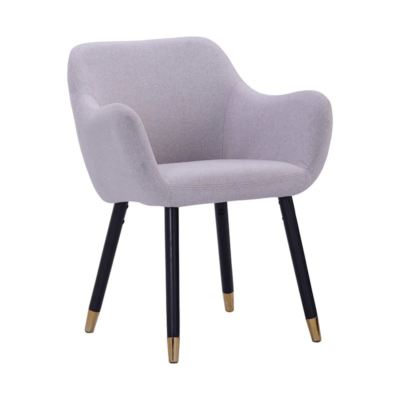 Balwyn | Grey Velvet, Modern Wooden Dining Chair | Grey