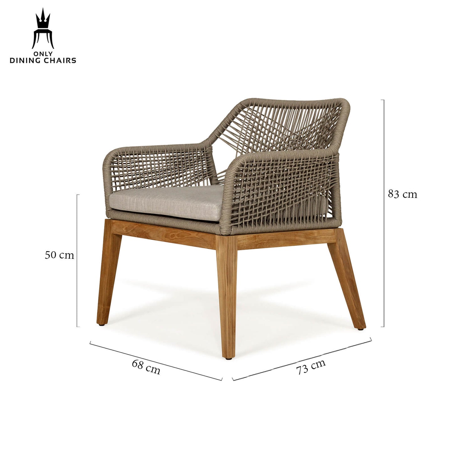 Bedarra | Natural, Coastal, Wooden Indoor Outdoor Dining Chair | Natural