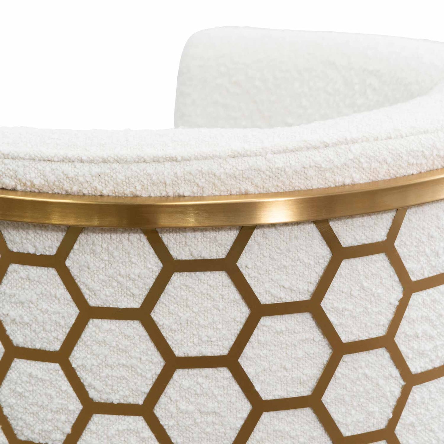 Beverly | Black, Hollywood Style Velvet Dining Chair | White