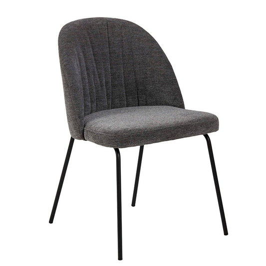 Calwell | Dark Grey Fabric Modern Dining Chair