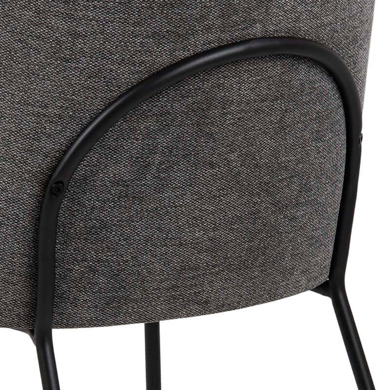 Calwell | Dark Grey Fabric Modern Dining Chair