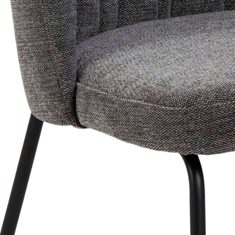 Calwell | Dark Grey Fabric Modern Dining Chair