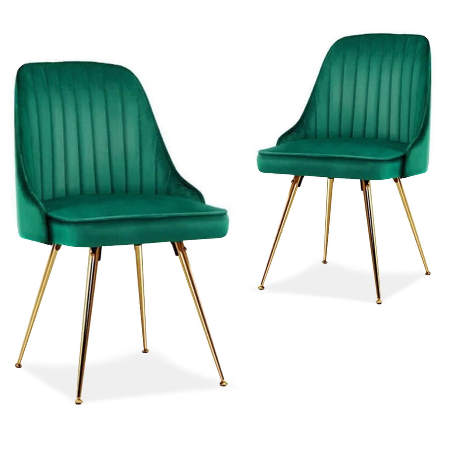 Electra | Modern Velvet Dining Chairs Australia | Set Of 2 | Green
