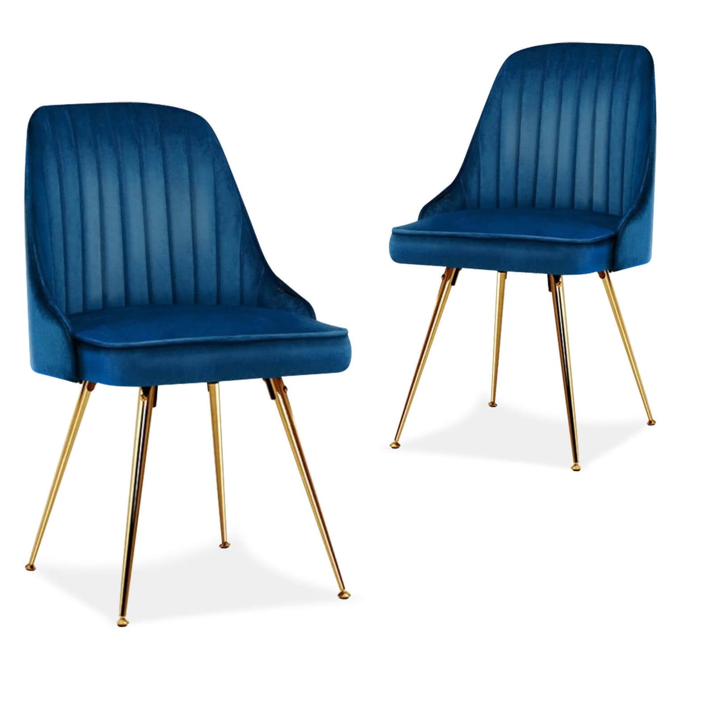 Electra | Modern Velvet Dining Chairs Australia | Set Of 2 | Blue