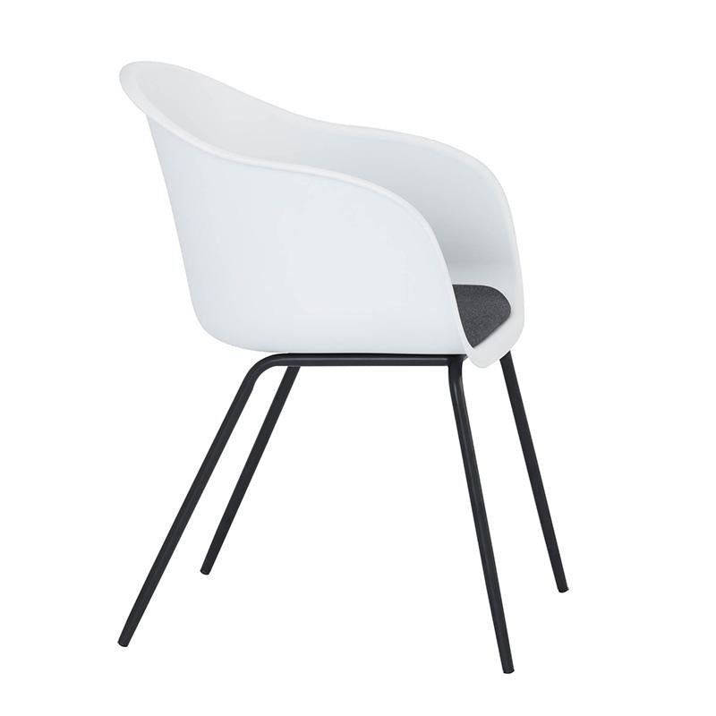 Kaida | Plastic Mid Century Dining Chairs | Set Of 2 | White