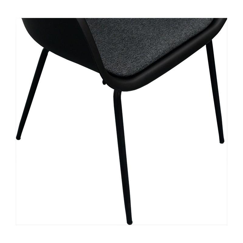 Kaida | Plastic Mid Century Dining Chairs | Set Of 2 | Black