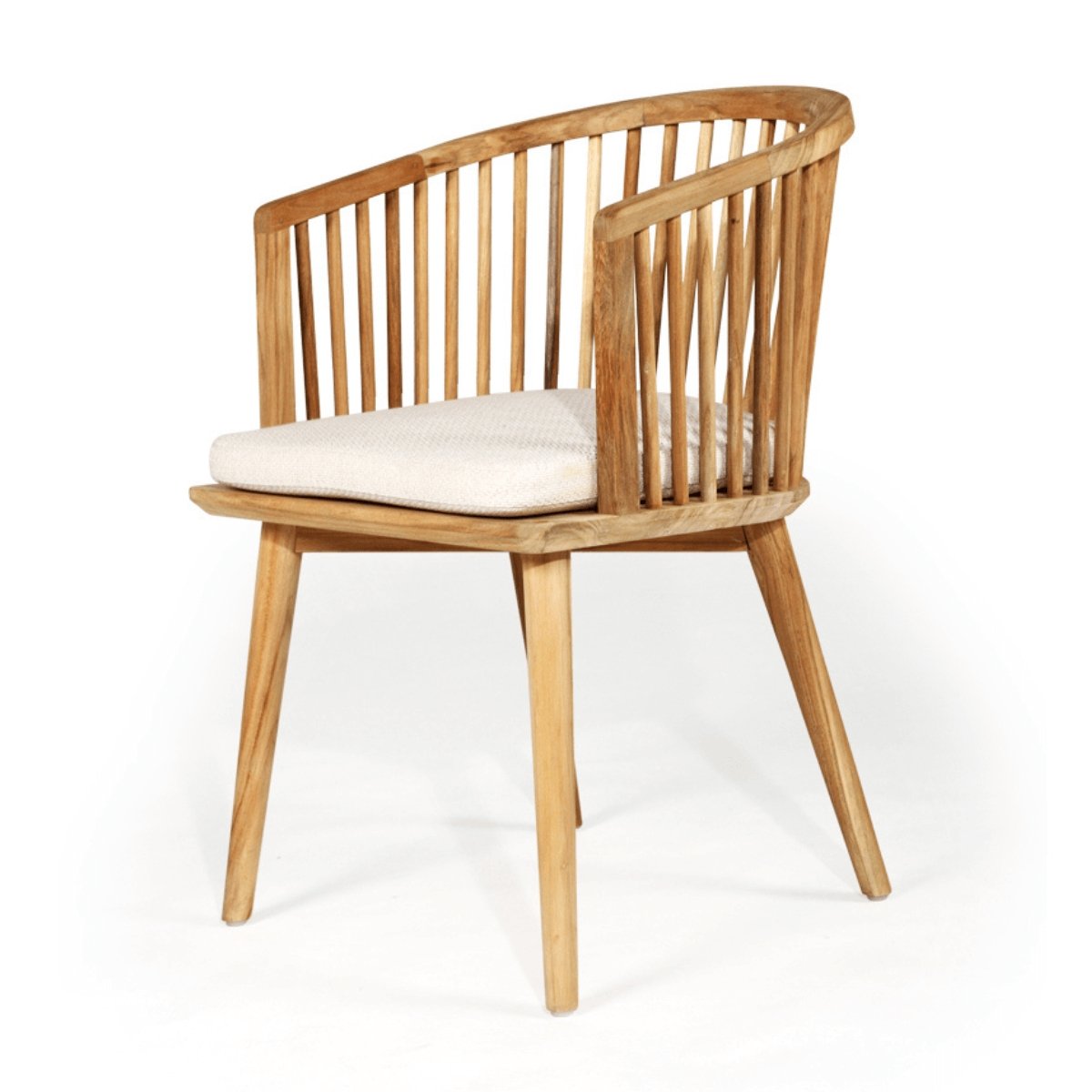 Neo | Modern Black Natural Wooden Coastal Dining Chair With Arms | Natural