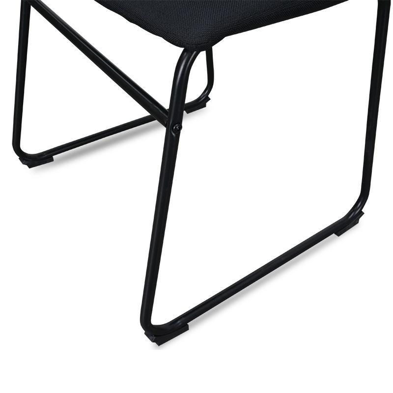Chatfield | Black, Fabric, Upholstered, Modern, Metal Dining Chair: Set of 2-Only Dining Chairs