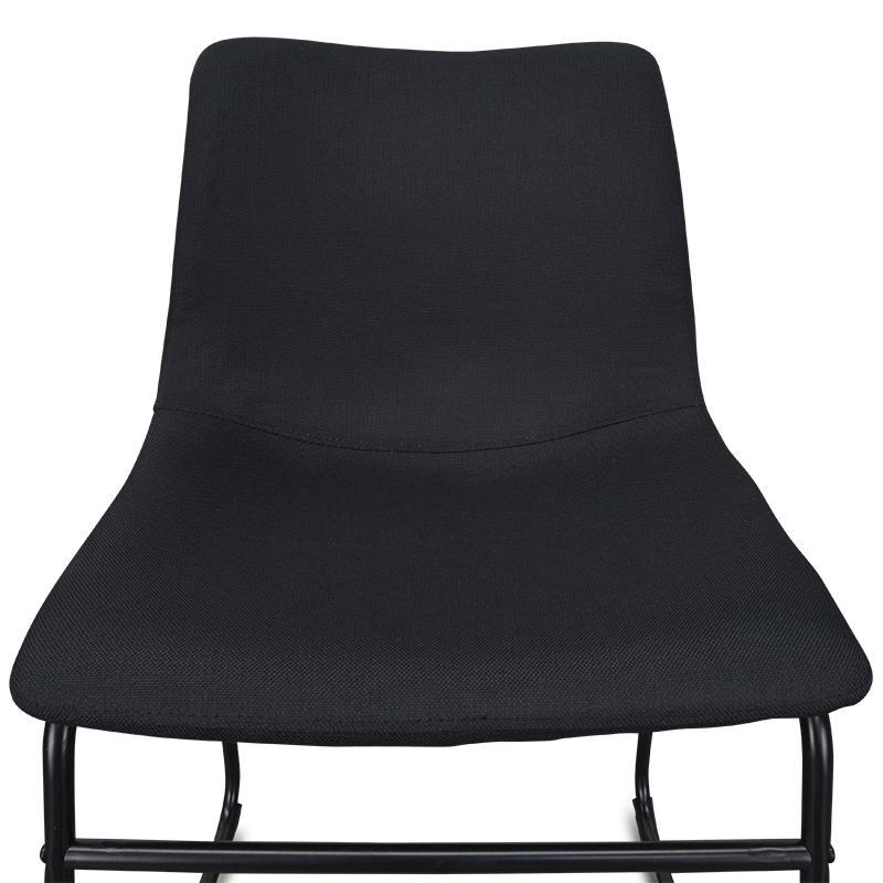 Chatfield | Black, Fabric, Upholstered, Modern, Metal Dining Chair: Set of 2-Only Dining Chairs