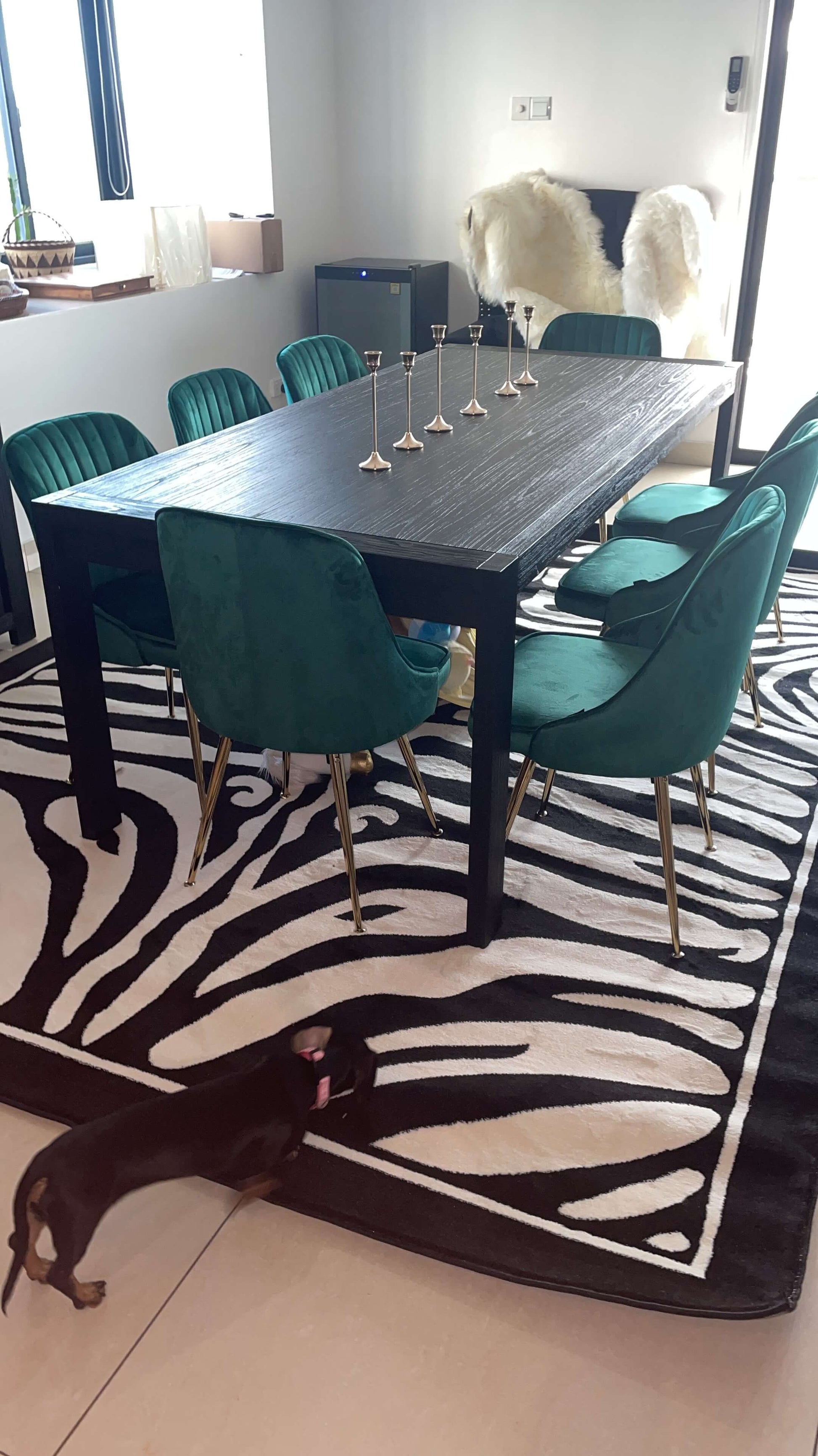 Electra | Modern Velvet Dining Chairs Australia | Set Of 2 | Green