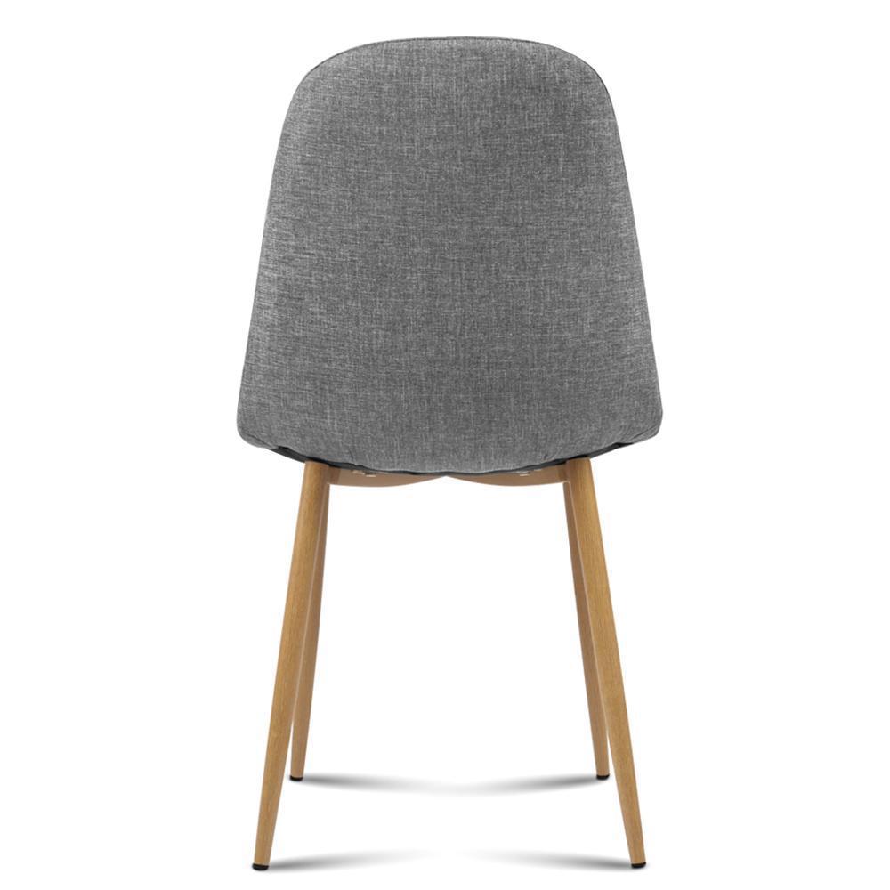 Hansen | Light Grey Mid Century Dining Chairs | Set Of 4 | Light Grey