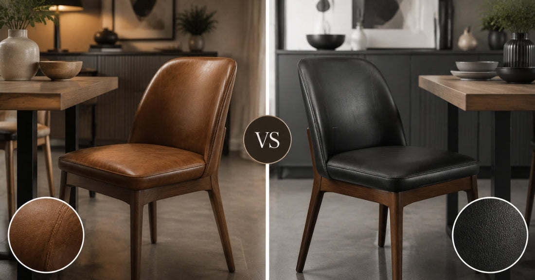 Genuine Leather vs Faux Leather Dining Chairs: Key Differences