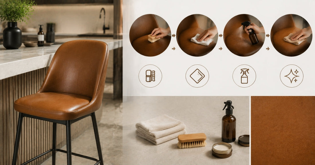 How to Clean Leather Bar Stools Without Damaging Them