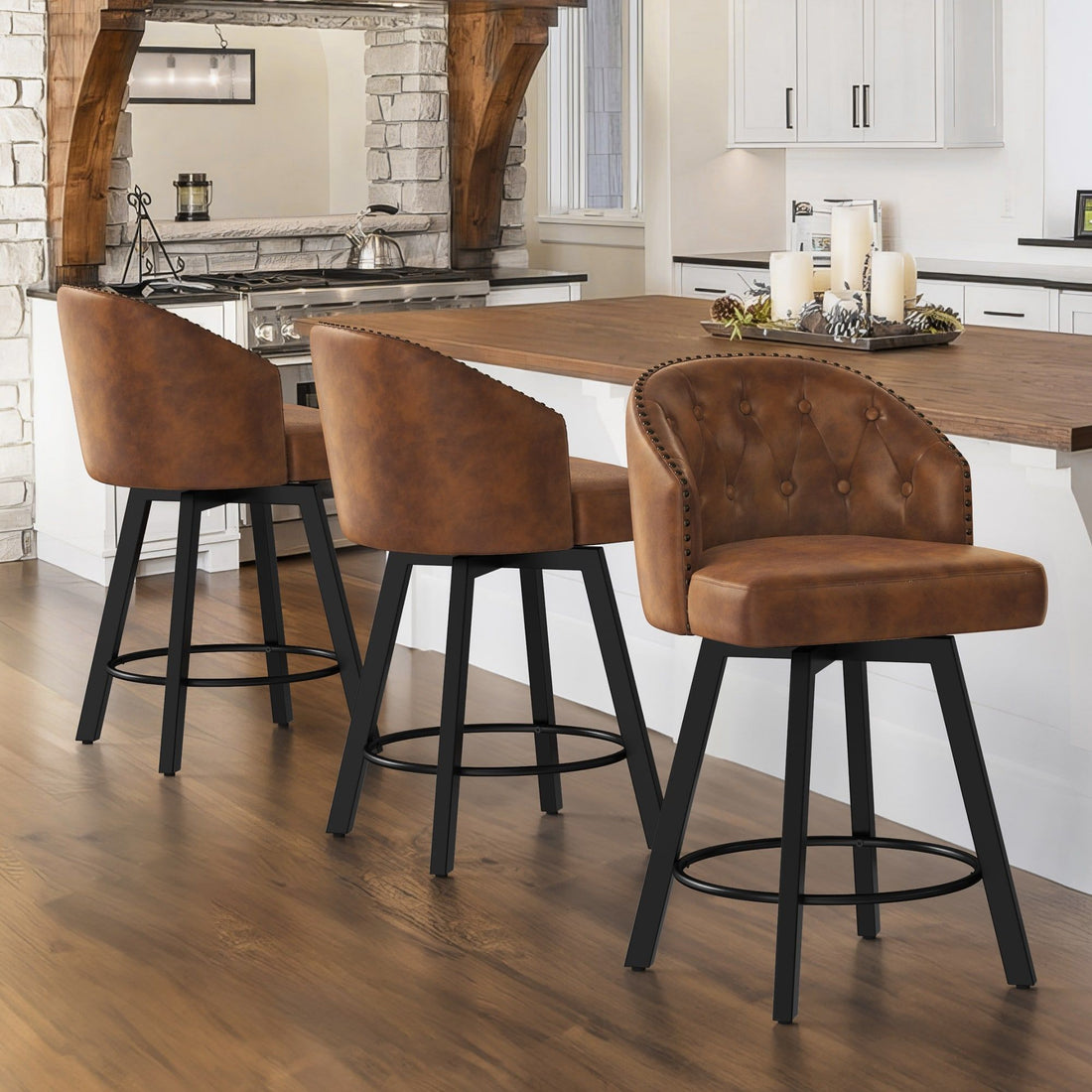 How to Style Leather Bar Stools in a Minimalist Kitchen