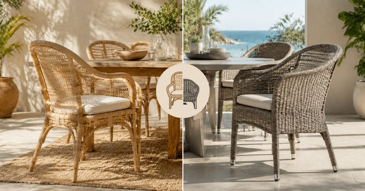 Natural Rattan vs Synthetic Rattan Dining Chairs: What Is the Difference?