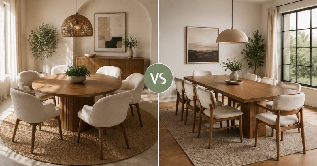 Round vs Rectangular Dining Table Sets: Which Fits Your Room?