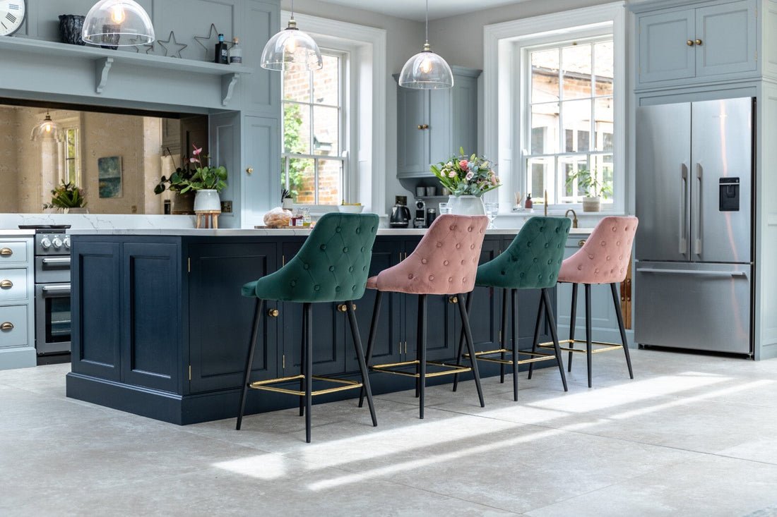 Transform Your Breakfast Bar with Premium Velvet Seating