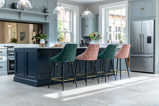 Transform Your Breakfast Bar with Premium Velvet Seating