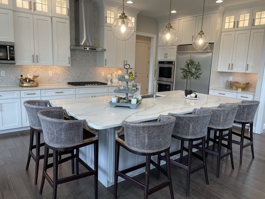Transform Your Kitchen Island with Elegant Wooden Seating