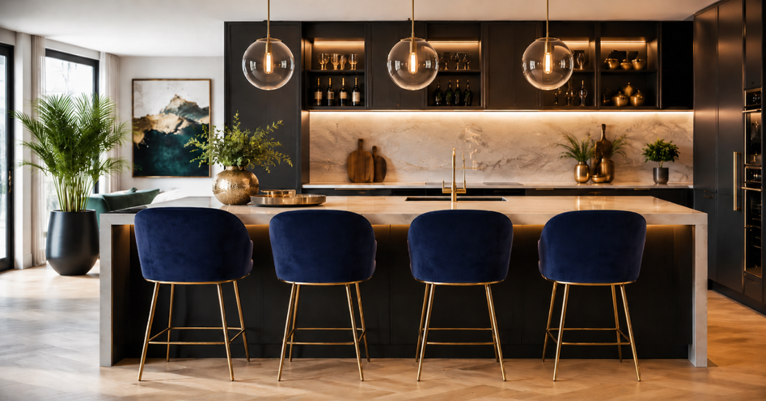 How Velvet Bar Stools Can Instantly Elevate Your Kitchen or Bar Area