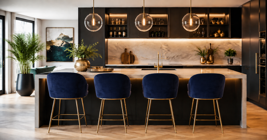 How Velvet Bar Stools Can Instantly Elevate Your Kitchen or Bar Area