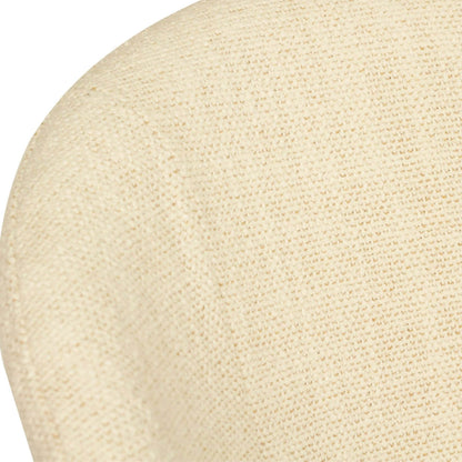 Atrium | Coastal Metal Natural Pebble Fabric Dining Chairs | Natural With Black