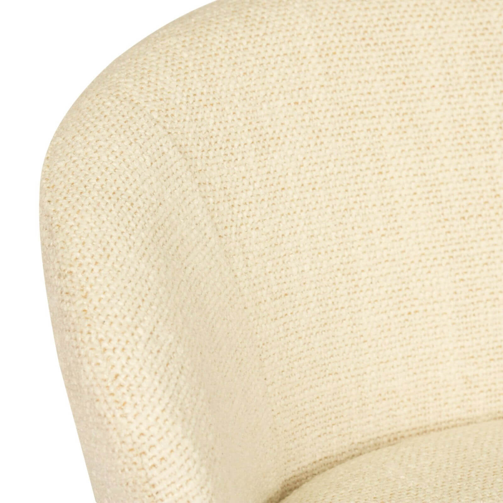 Atrium | Coastal Black Metal Natural Fabric Bar Stools | Natural With Black