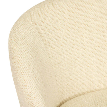 Atrium | Coastal Black Metal Natural Fabric Bar Stools | Natural With Black