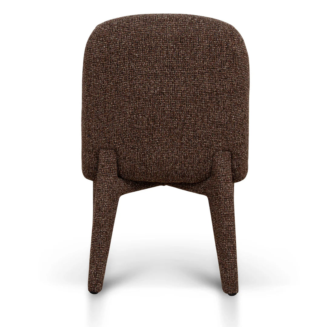 Adelphi | Metal Modern Cinnamon Sand Weave Fabric Dining Chairs | Cinnamon