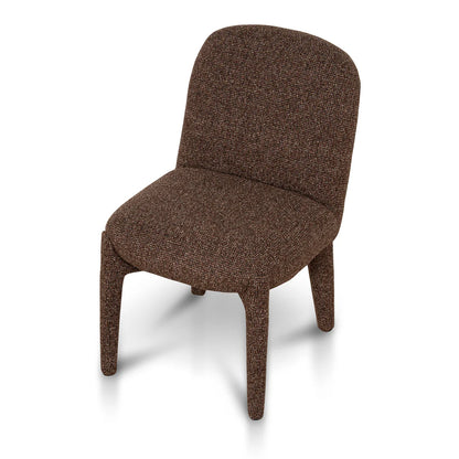 Adelphi | Metal Modern Cinnamon Sand Weave Fabric Dining Chairs | Cinnamon