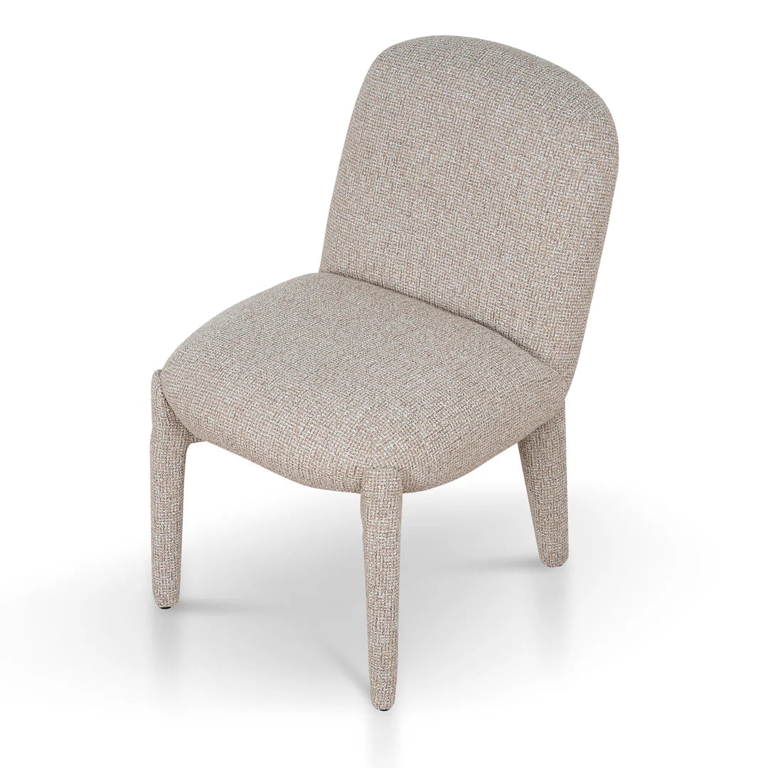 Adelphi | Metal Modern Cinnamon Sand Weave Fabric Dining Chairs | Sand