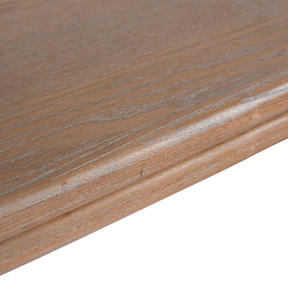 Agar | Contemporary Black Natural Walnut Wooden 1.8m Rectangular Dining Table | Natural