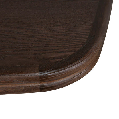 Agar | Contemporary Black Natural Walnut Wooden 1.8m Rectangular Dining Table | Walnut