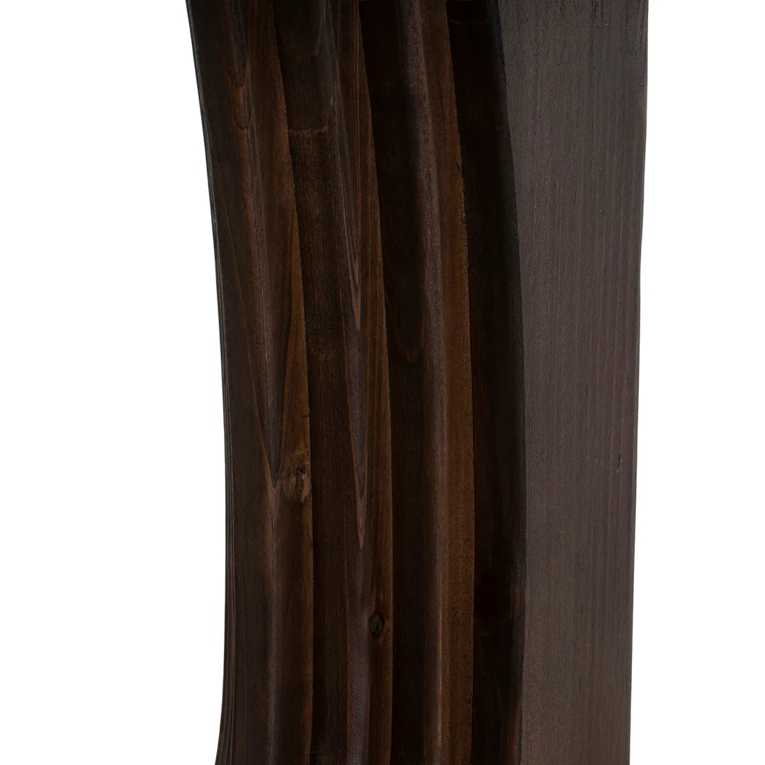 Agar | Contemporary Black Natural Walnut Wooden 1.8m Rectangular Dining Table | Walnut