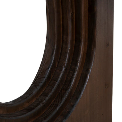 Agar | Contemporary Black Natural Walnut Wooden 1.8m Rectangular Dining Table | Walnut