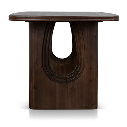Agar | Contemporary Black Natural Walnut Wooden 1.8m Rectangular Dining Table | Walnut