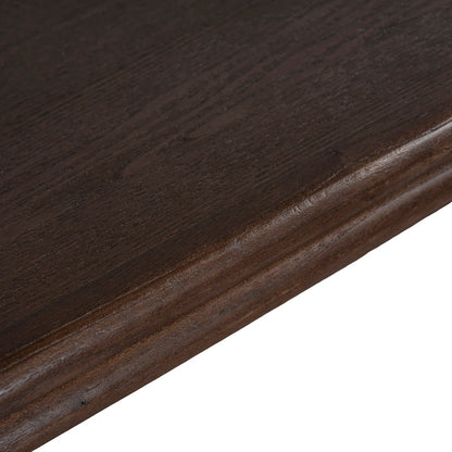 Agar | Contemporary Black Natural Walnut Wooden 1.8m Rectangular Dining Table | Walnut