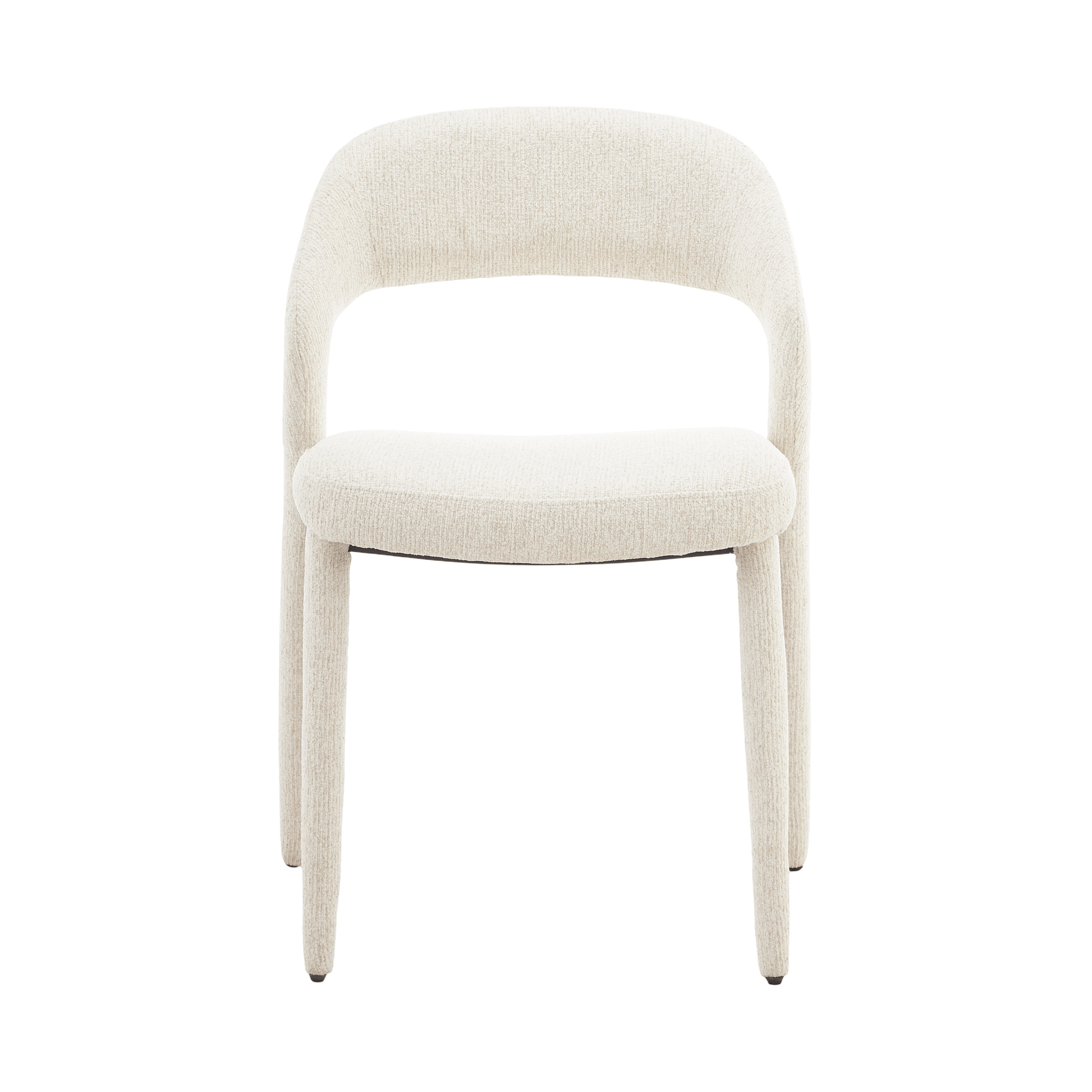 Akira | Modern Stone Beige Fabric Dining Chairs | Set Of 2 | Beige