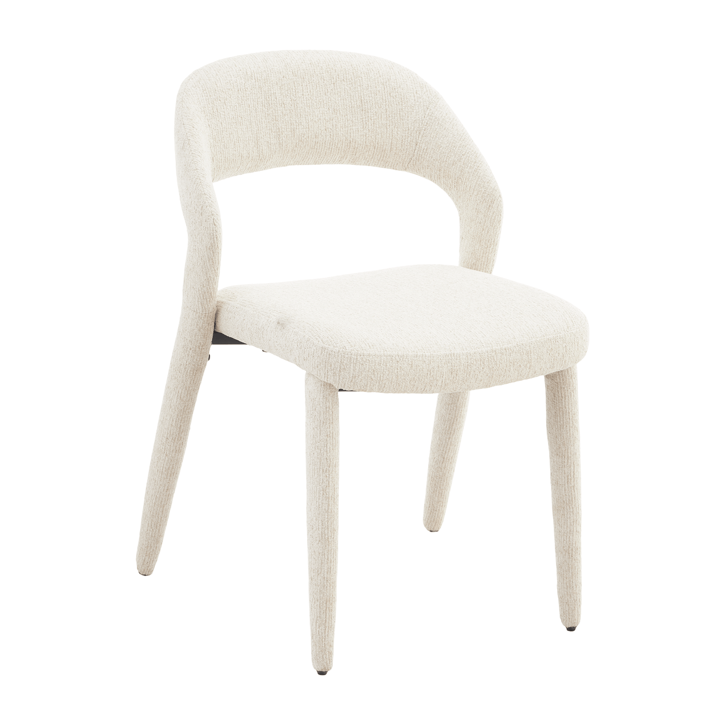 Akira | Modern Stone Beige Fabric Dining Chairs | Set Of 2 | Beige