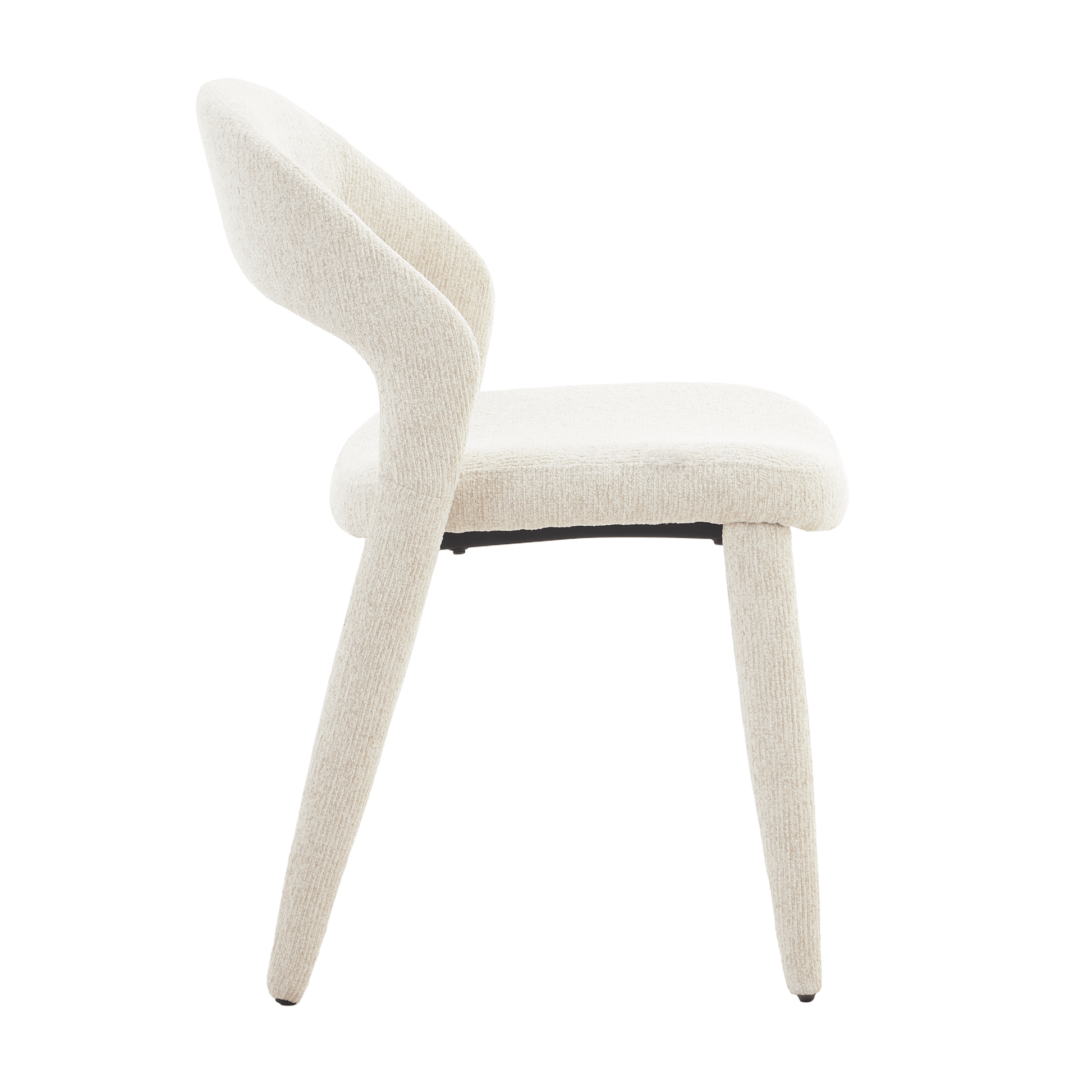 Akira | Modern Stone Beige Fabric Dining Chairs | Set Of 2 | Beige