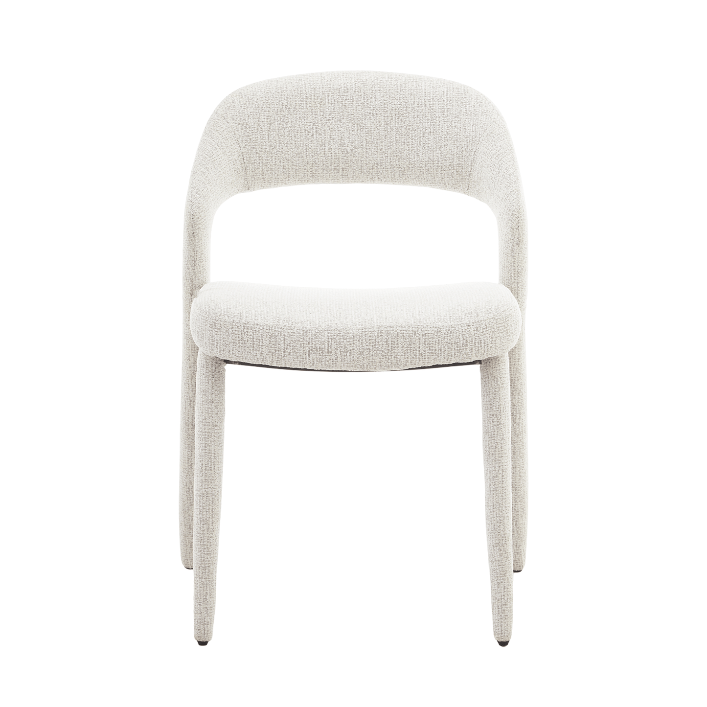 Akira | Modern Stone Beige Fabric Dining Chairs | Set Of 2 | Stone